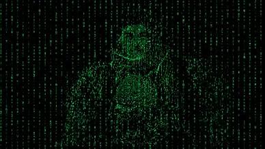 科技粒子原创粒子黑客帝国视频的预览图